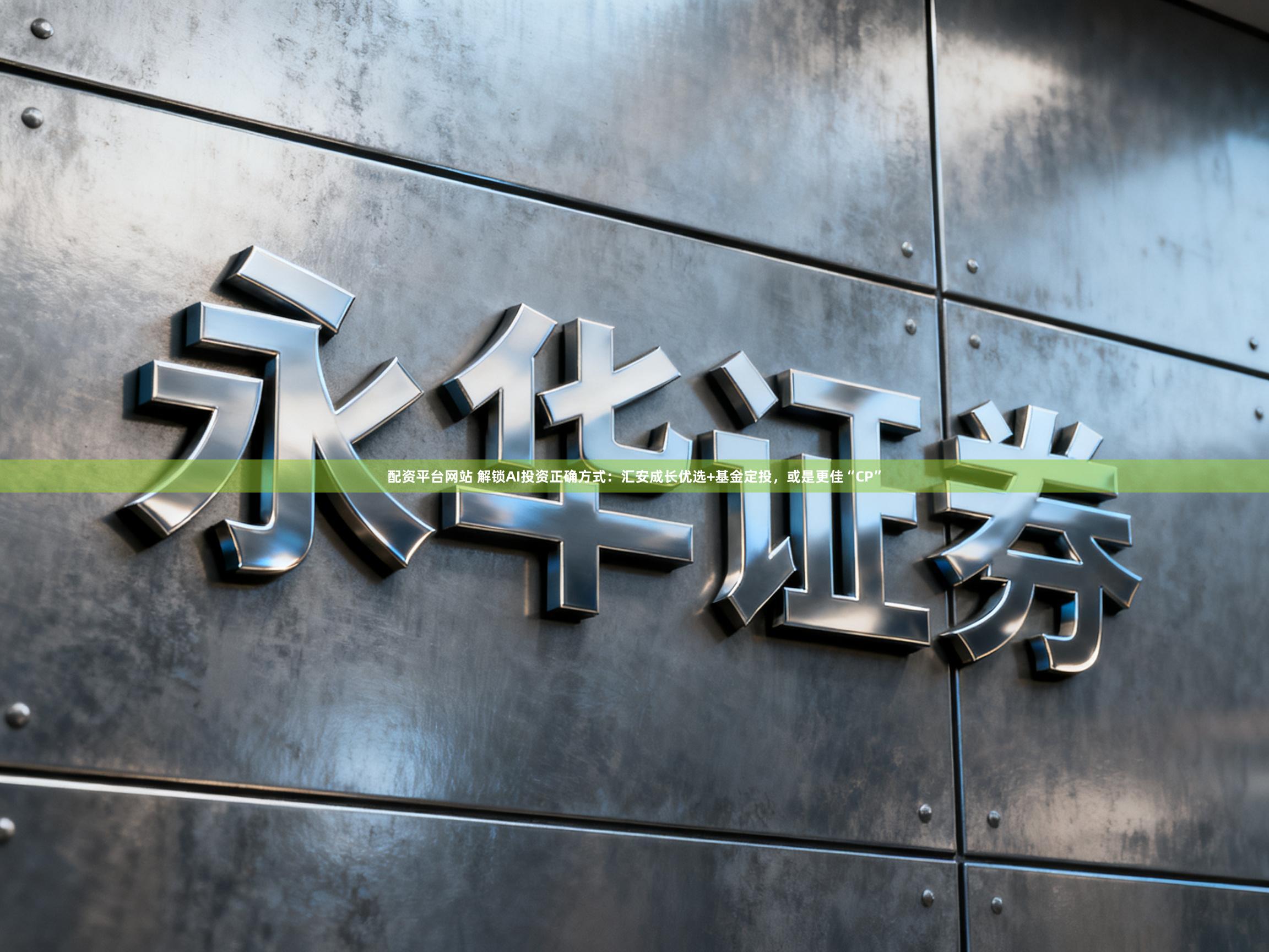 配资平台网站 解锁AI投资正确方式：汇安成长优选+基金定投，或是更佳“CP”