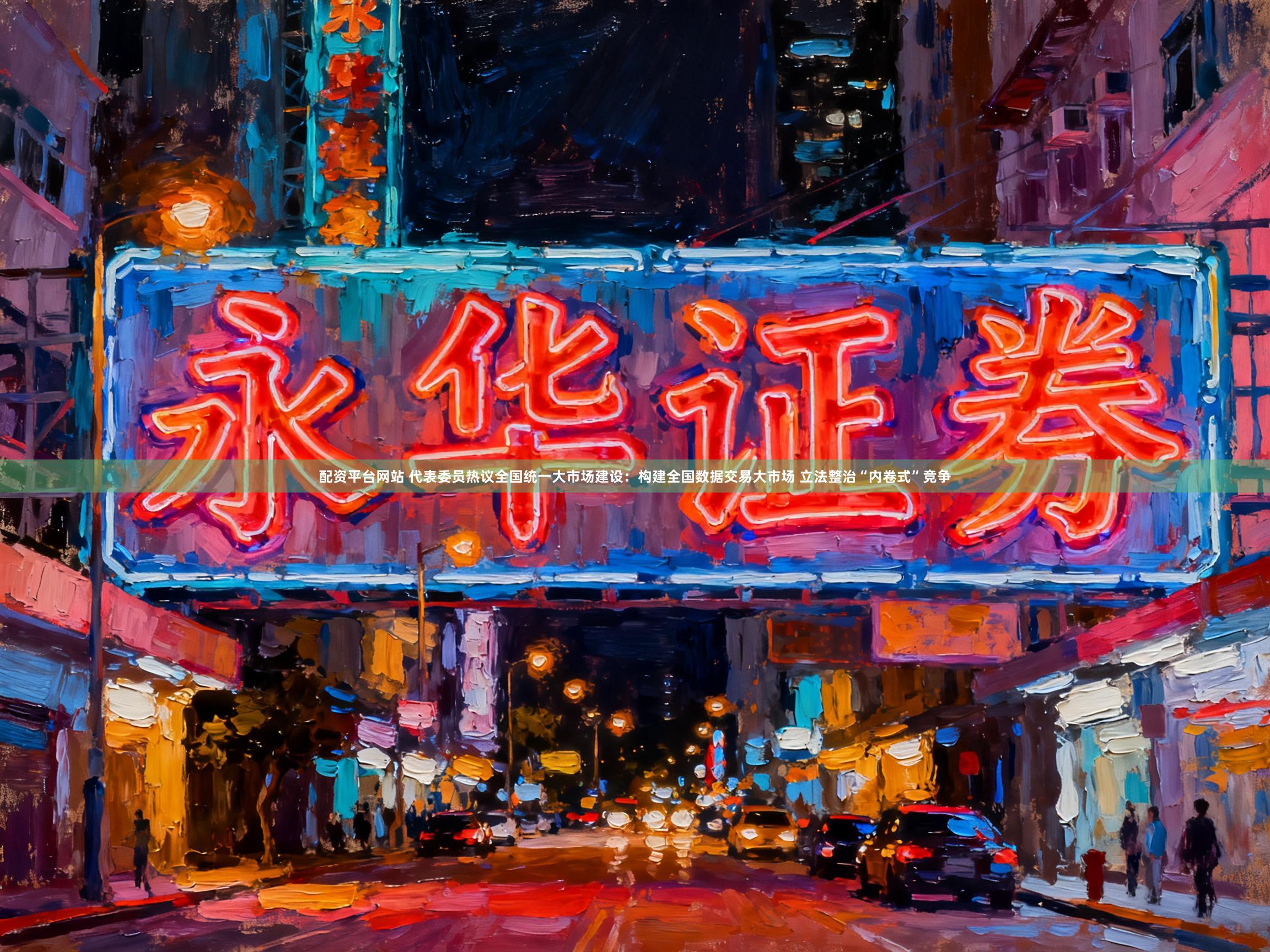 配资平台网站 代表委员热议全国统一大市场建设：构建全国数据交易大市场 立法整治“内卷式”竞争